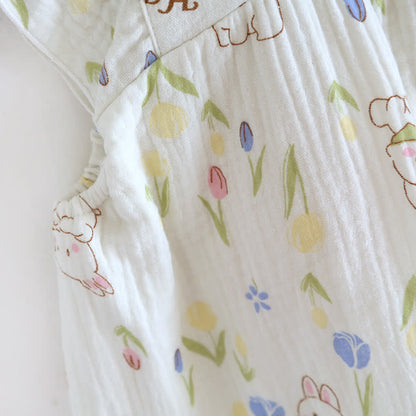 Floral Rabbit Flutter Sleeve Loungewear Set - image 5