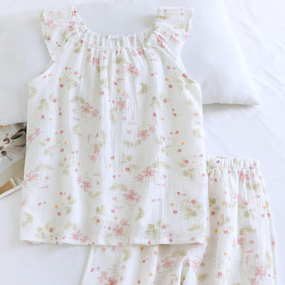 Cherry Blossom Flutter Sleeve Loungewear Set - image 1