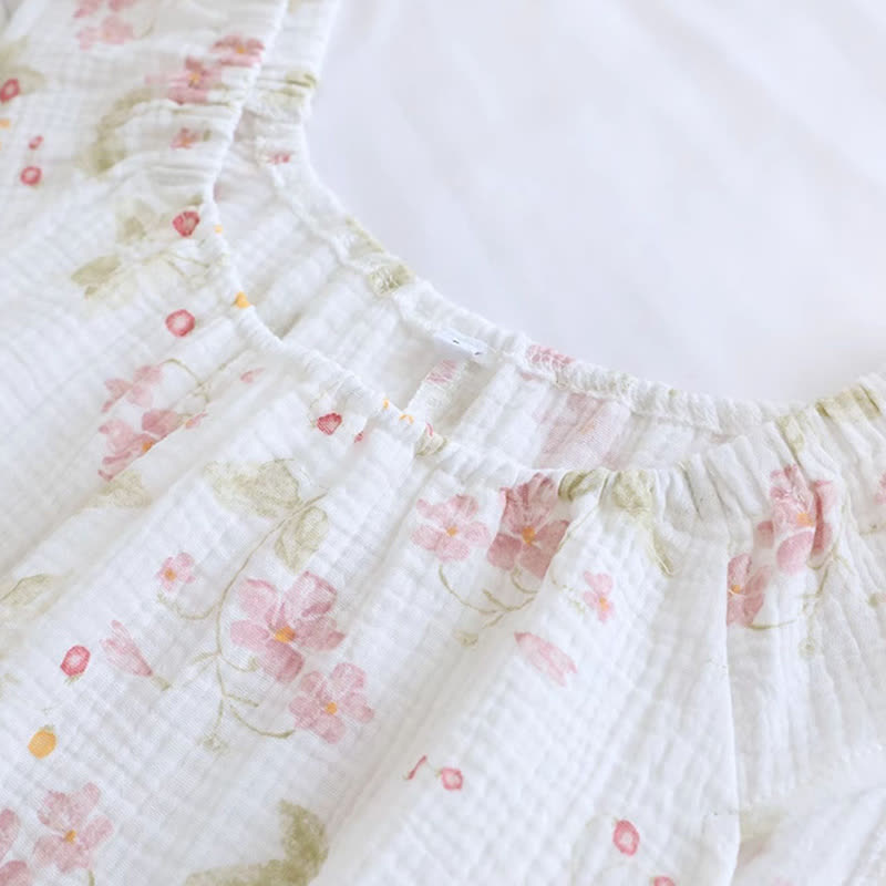 Cherry Blossom Flutter Sleeve Loungewear Set - image 3