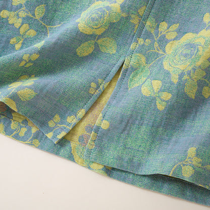 Rose Jacquard Cotton Gauze Sleepwear Set - image 6