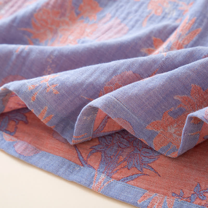 Oriental Lily Cotton Gauze Sleepwear Set - image 7