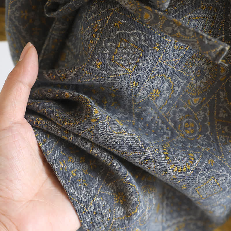 Unisex Japanese Kimono Geometric Pajama Set - image 9