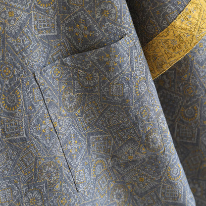 Unisex Japanese Kimono Geometric Pajama Set - image 5