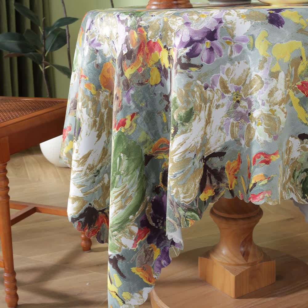 Pastoral Oil Painting Waterproof Tablecloth - image 4