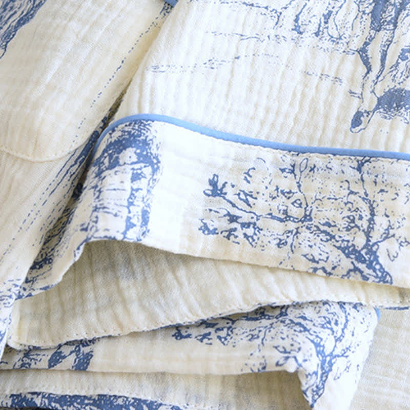 Toile Print Cotton Gauze Nightwear Set - image 4