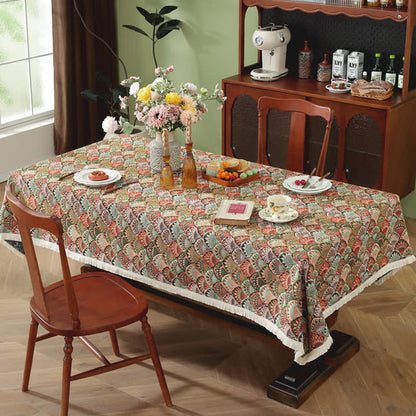 Washable Stain-Resistant Boho Tablecloth - image 3