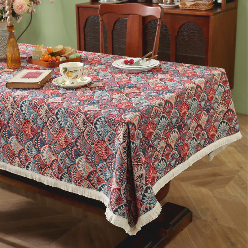 Washable Stain-Resistant Boho Tablecloth - image 8