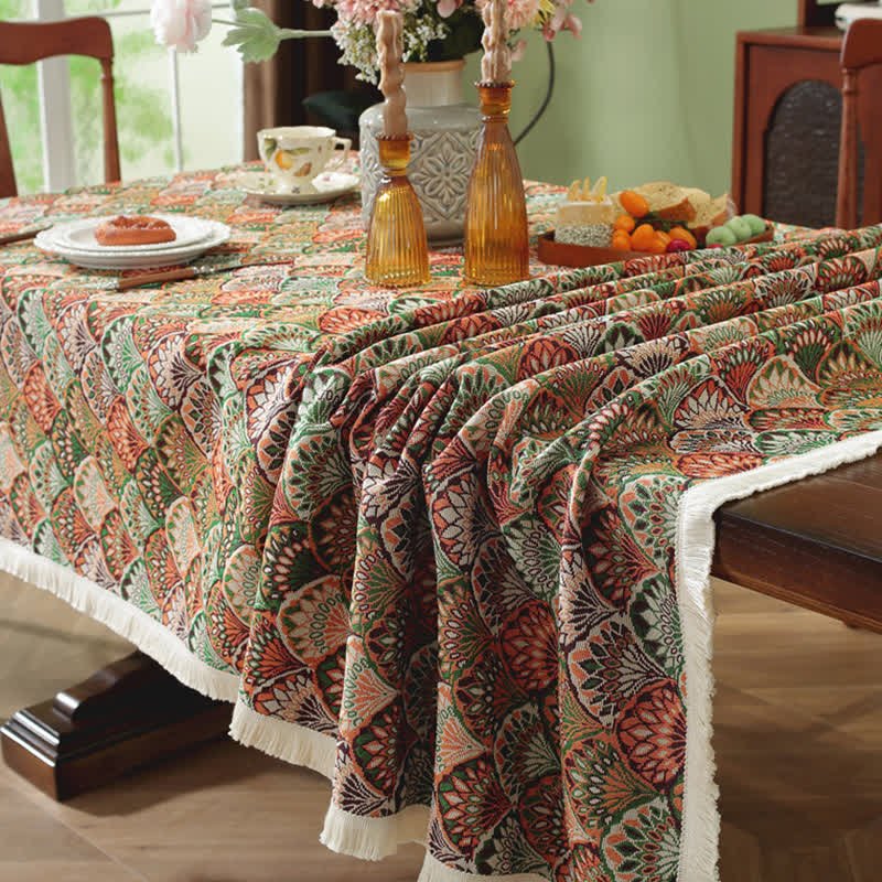 Washable Stain-Resistant Boho Tablecloth - image 5