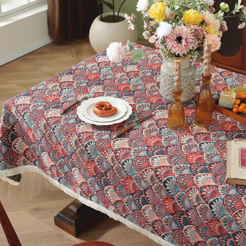 Washable Stain-Resistant Boho Tablecloth - image 9