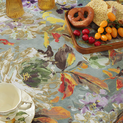 Pastoral Oil Painting Waterproof Tablecloth - image 5