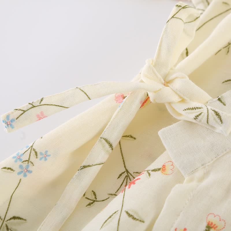 Floral Cotton Gauze Kimono Loungewear Robe - image 4