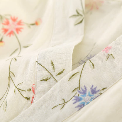 Floral Cotton Gauze Kimono Loungewear Robe - image 3