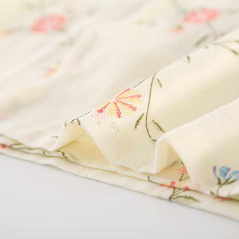 Floral Cotton Gauze Kimono Loungewear Robe - image 10