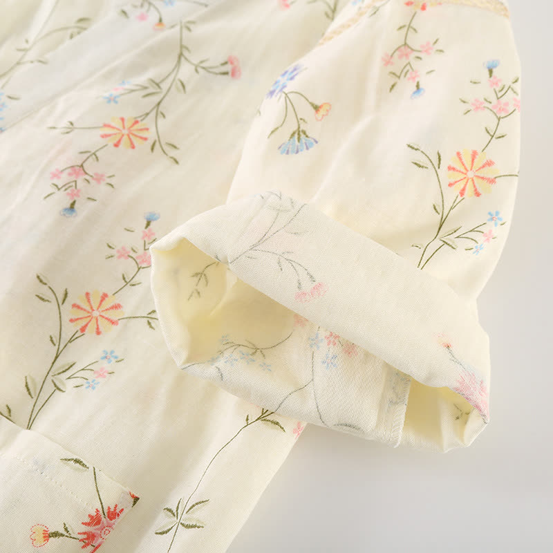 Floral Cotton Gauze Kimono Loungewear Robe - image 20