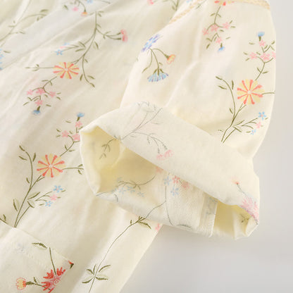 Floral Cotton Gauze Kimono Loungewear Robe - image 20