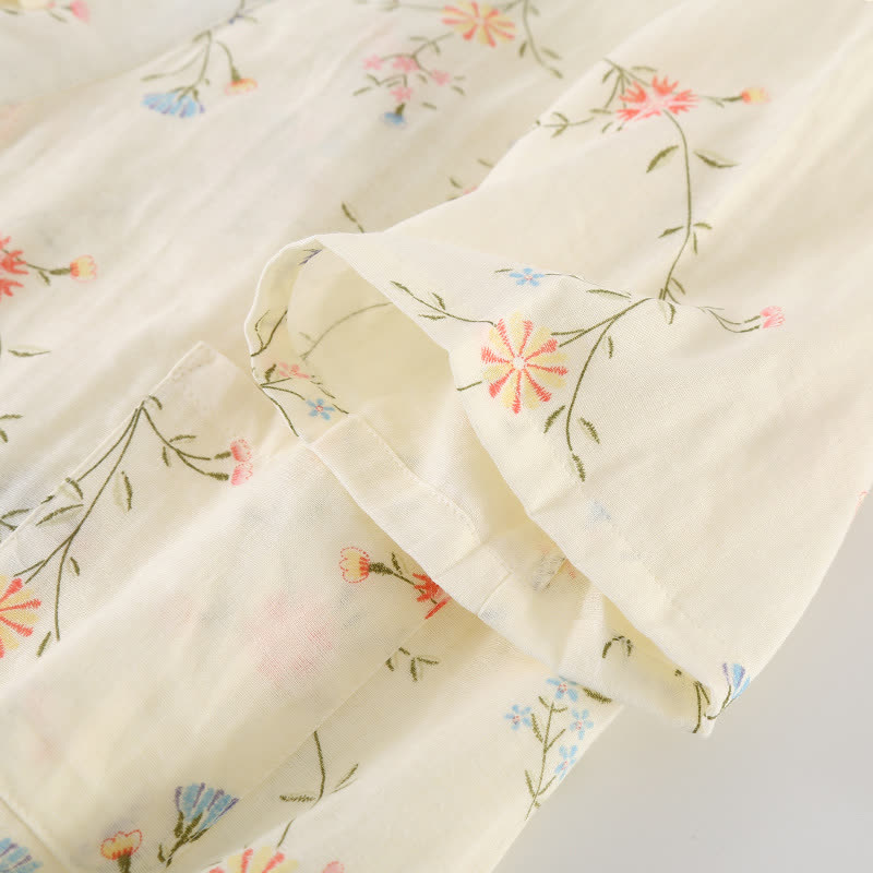 Floral Cotton Gauze Kimono Loungewear Robe - image 19