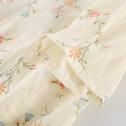 Floral Cotton Gauze Kimono Loungewear Robe - image 19
