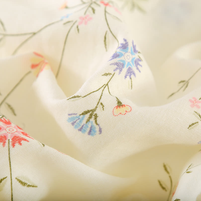 Floral Cotton Gauze Kimono Loungewear Robe - image 18