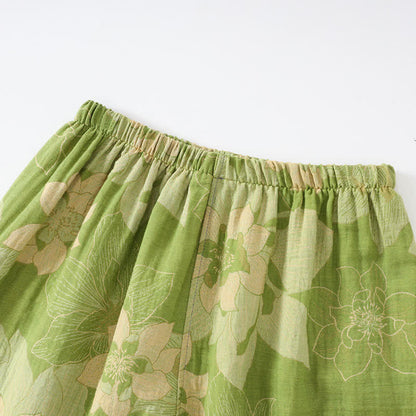 Unisex Hibiscus Cotton Kimono Loungewear Set - image 6