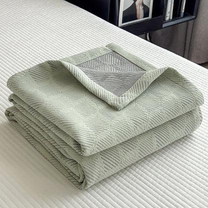 Square Stripe Print Cotton Muslin Quilt - image 15