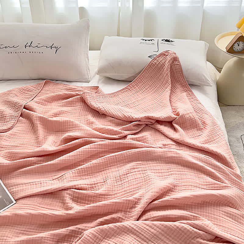 Solid Color Cotton Gauze Quilt - image 3