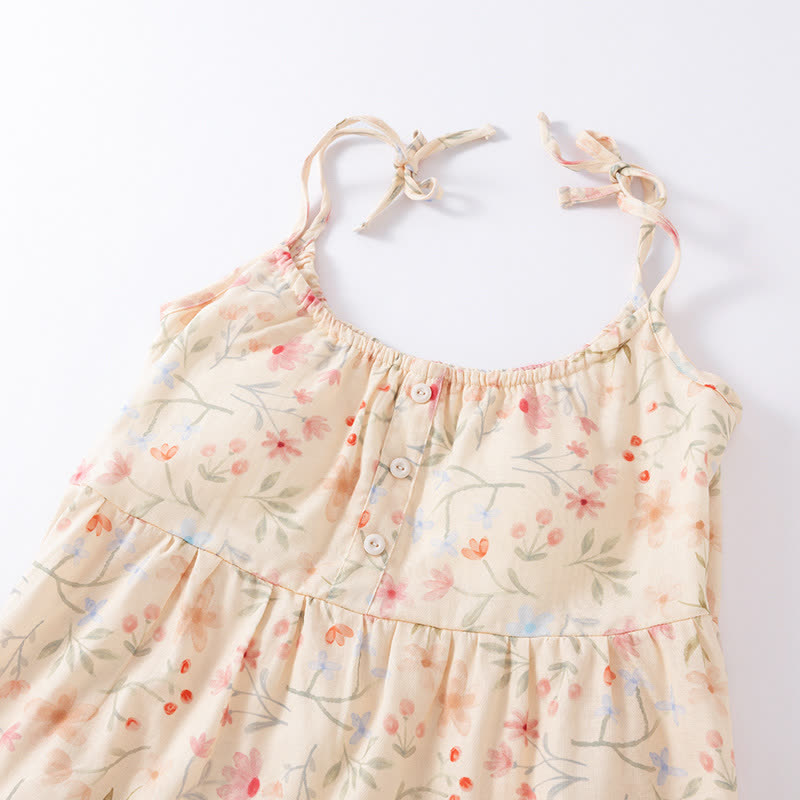 Floral Cotton Camisole Shorts Pajama Set - image 3