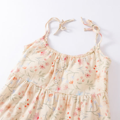 Floral Cotton Camisole Shorts Pajama Set - image 3