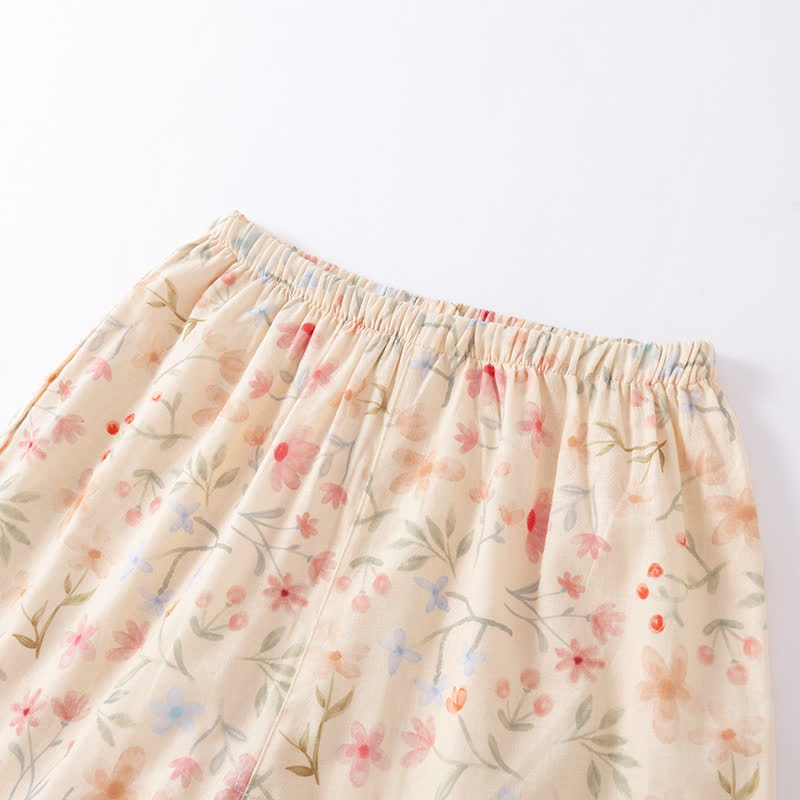 Floral Cotton Camisole Shorts Pajama Set - image 7