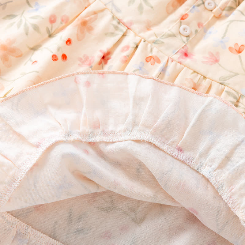 Floral Cotton Camisole Shorts Pajama Set - image 9