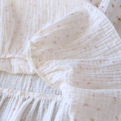 Red Floral Cotton Gauze Cami Nightgown - image 10