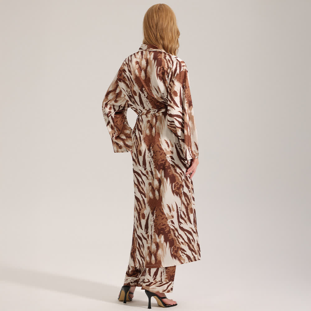 Modern Leopard Print Kimono Robe - image 3