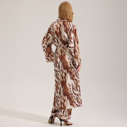 Modern Leopard Print Kimono Robe - image 3