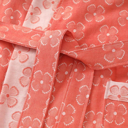 Four-Leaf Clover Cotton Gauze Kimono Robe - image 11