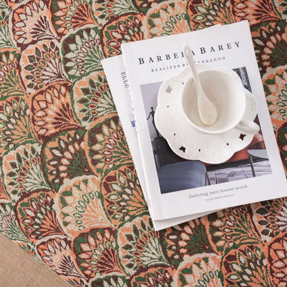 Art Deco-Inspired Tapestry Sofa Cover - image 4