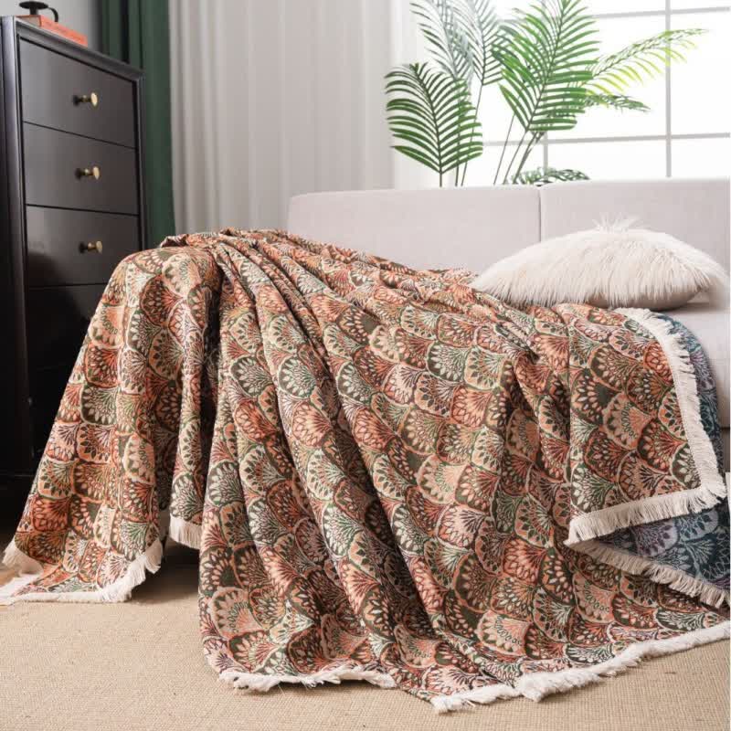 Art Deco-Inspired Tapestry Sofa Cover - image 1