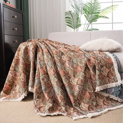 Art Deco-Inspired Tapestry Sofa Cover - image 1