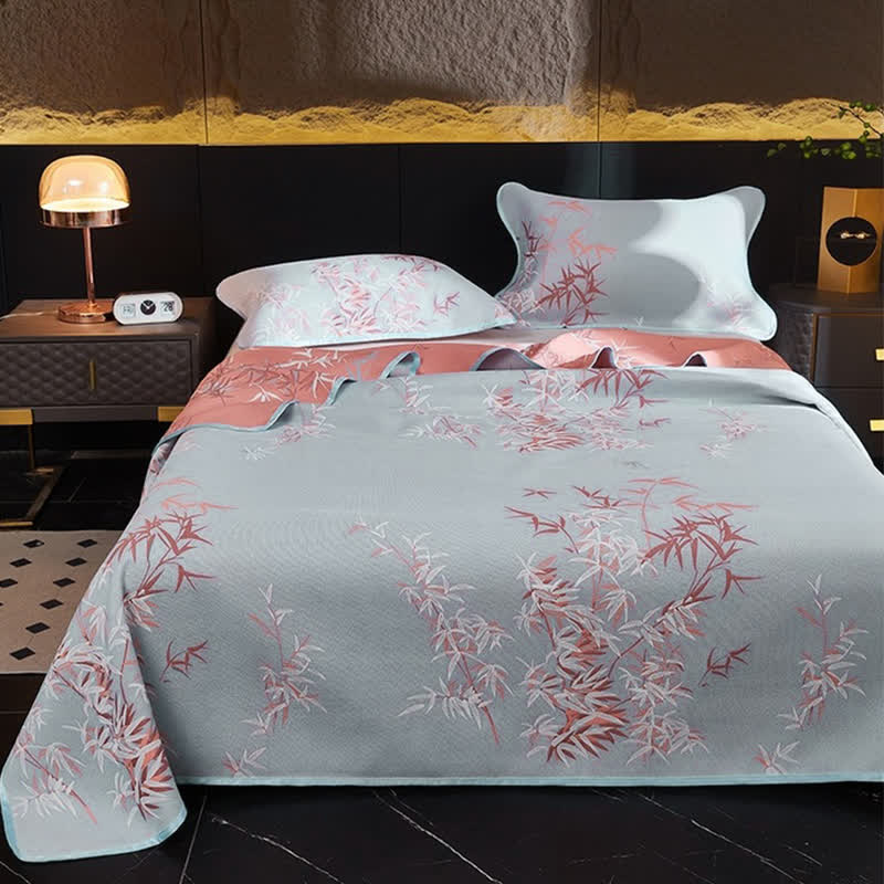 Cooling Reversible Rural Bamboo Coverlet - image 1