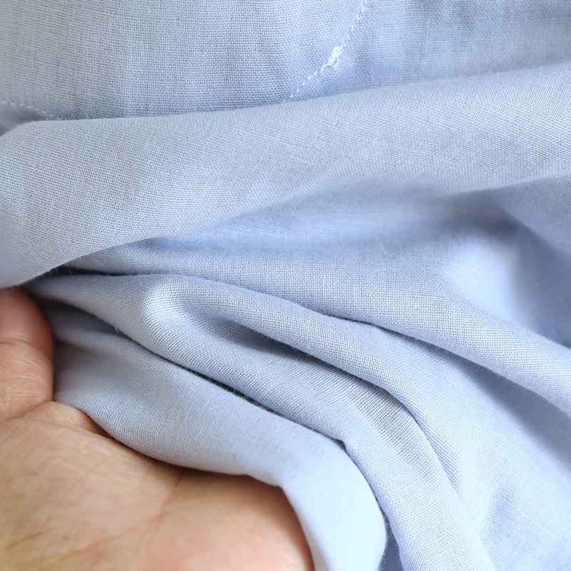 Solid Color Ruffle Cotton Camisole Pajamas - image 15