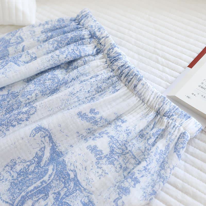 Tiger Tree Print Cotton Loungewear Set - image 8