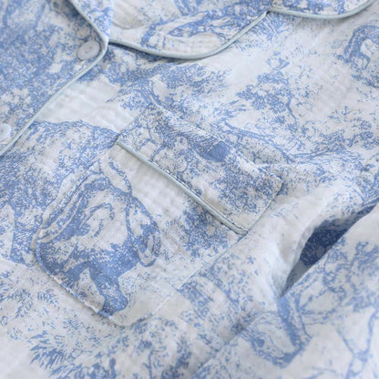 Tiger Tree Print Cotton Loungewear Set - image 5