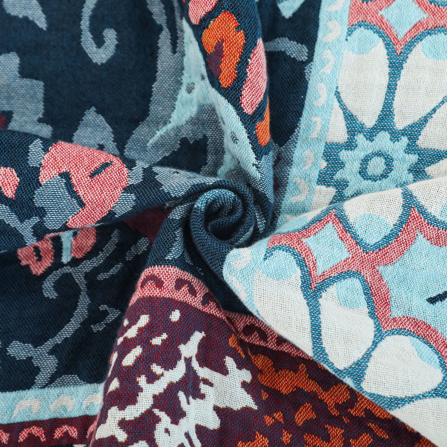 Boho Patchwork Mandala Cotton Reversible Quilt - image 6