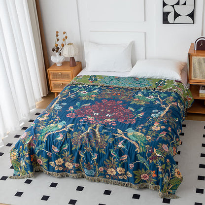 Wild Rose Cotton Gauze Reversible Quilt - image 2