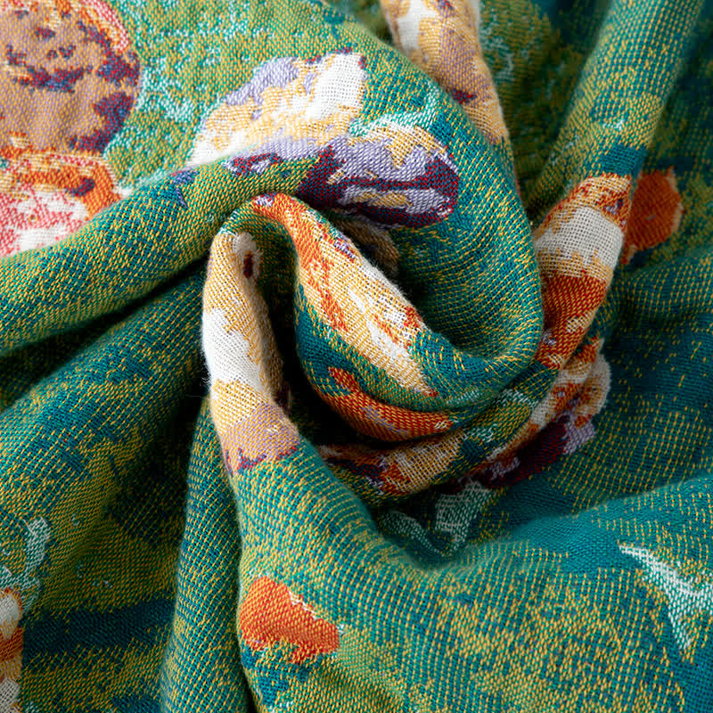 Artistic Rose Cotton Gauze Reversible Blanket - image 8