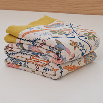 Geometric Floral Cotton Gauze Quilt - image 2