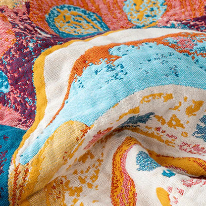 Artistic Wave Floral Cotton Gauze Blanket - image 6