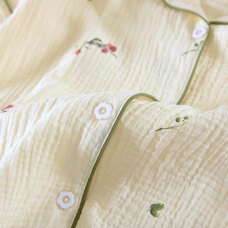 Carnation Beige Cotton Gauze Loungewear Set - image 5