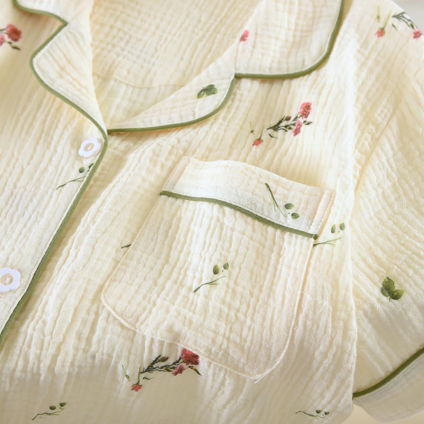 Carnation Beige Cotton Gauze Loungewear Set - image 4