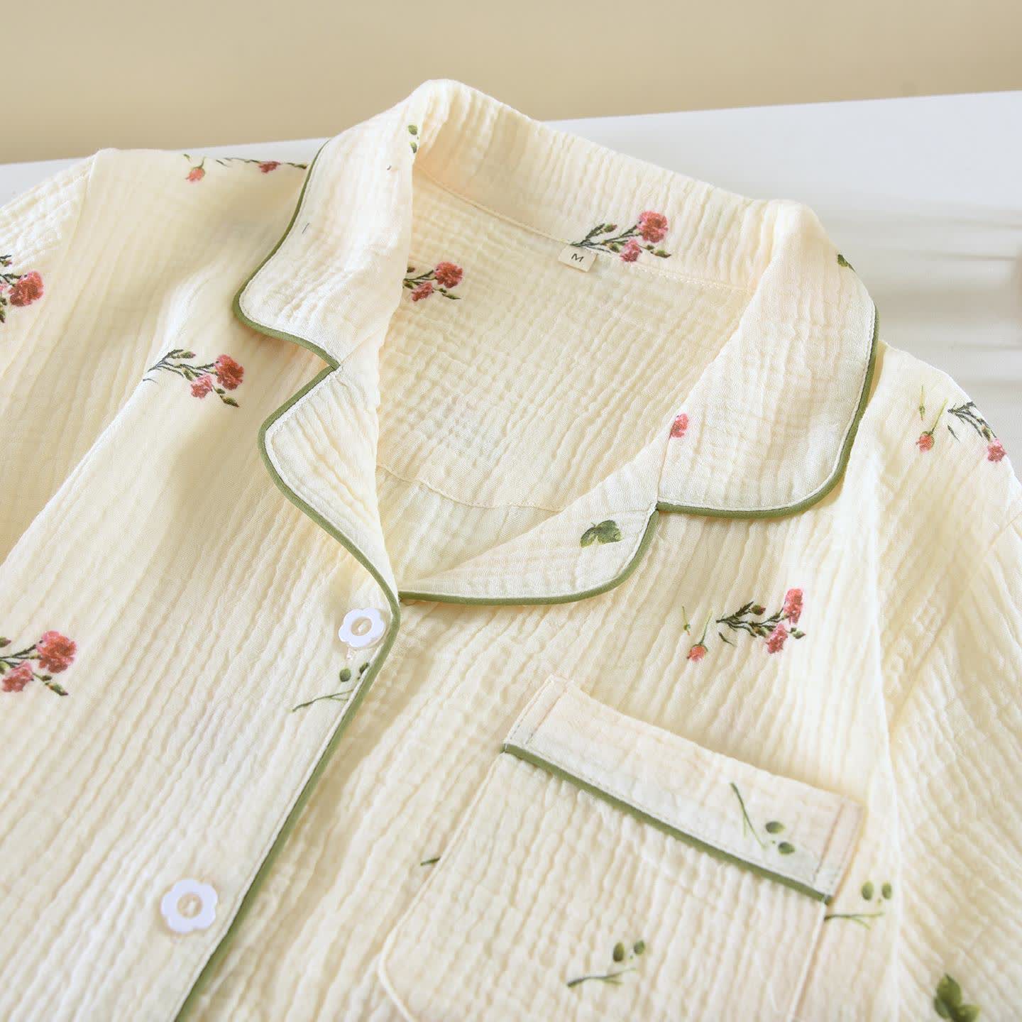 Carnation Beige Cotton Gauze Loungewear Set - image 2