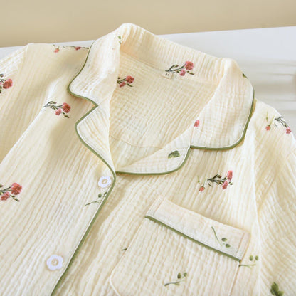 Carnation Beige Cotton Gauze Loungewear Set - image 2