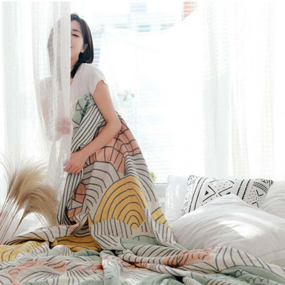 ownkoti Shell Print Cotton Quilt Reversible Blanket - image 14